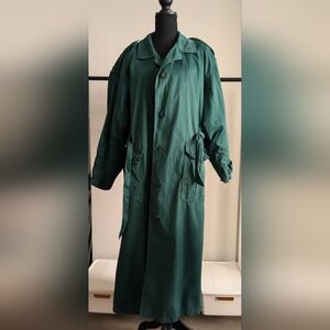 LA Vogue Green Trench Coat